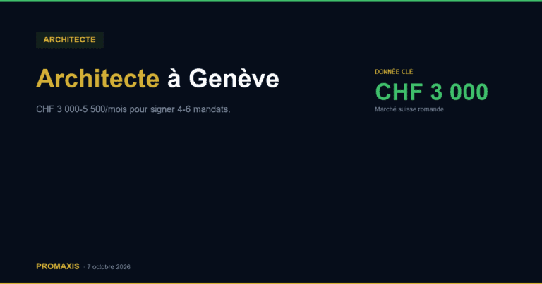 Architecte à Genève : combien investir en marketing digital pour 4-6 mandats/mois