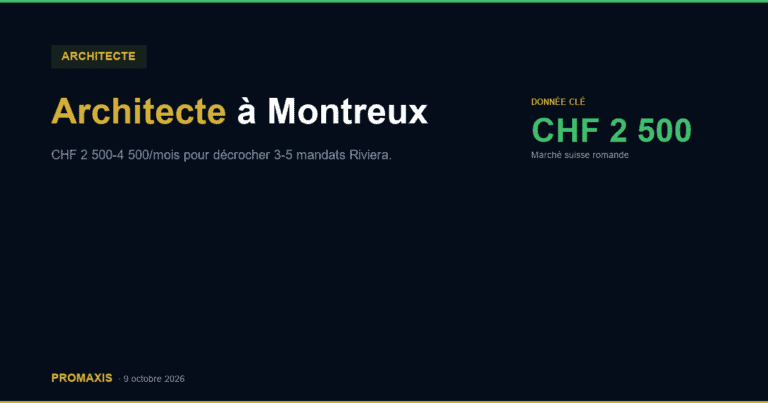Architecte à Montreux : quel budget marketing digital pour 3-5 mandats par mois