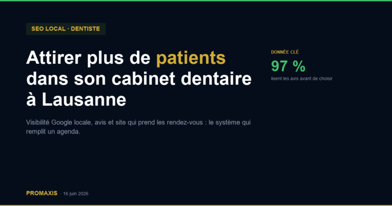Comment attirer plus de patients dans son cabinet dentaire à Lausanne ?