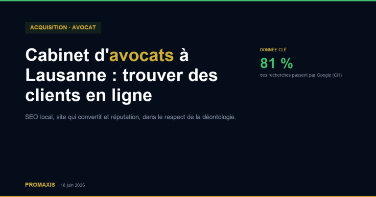 Comment un cabinet d’avocats à Lausanne trouve-t-il de nouveaux clients en ligne ?