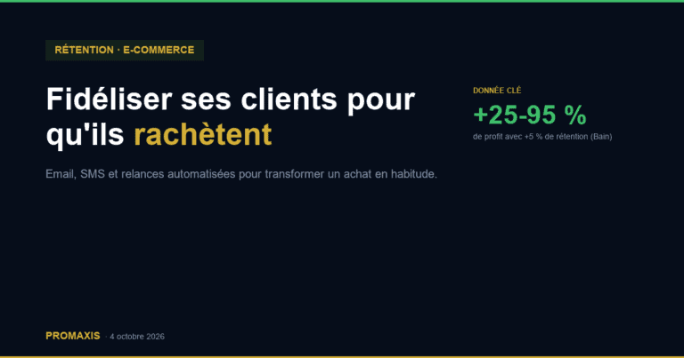 Fidéliser ses clients pour qu'ils rachètent — Promaxis
