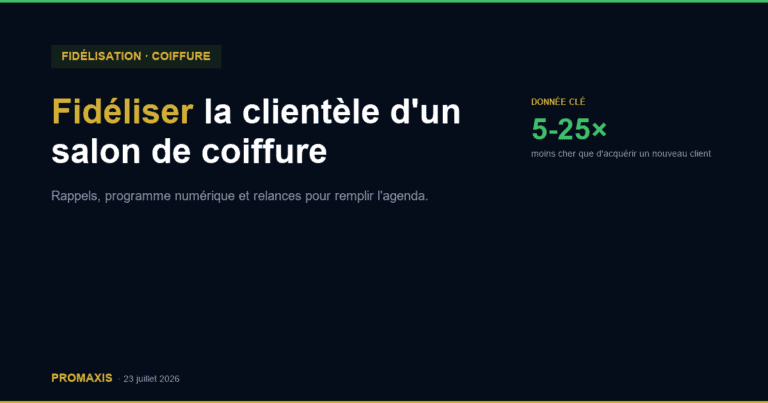Fidéliser la clientèle d'un salon de coiffure — Promaxis