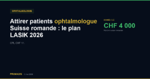 Comparatif agences marketing attirer patients ophtalmologue Suisse romande — Promaxis 2026