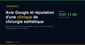 Comparatif agences marketing avis google réputation chirurgie esthetique — Promaxis 2026