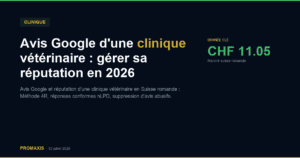 Comparatif agences marketing avis google réputation clinique veterinaire — Promaxis 2026