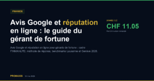 Comparatif agences marketing avis google réputation gestion fortune — Promaxis 2026