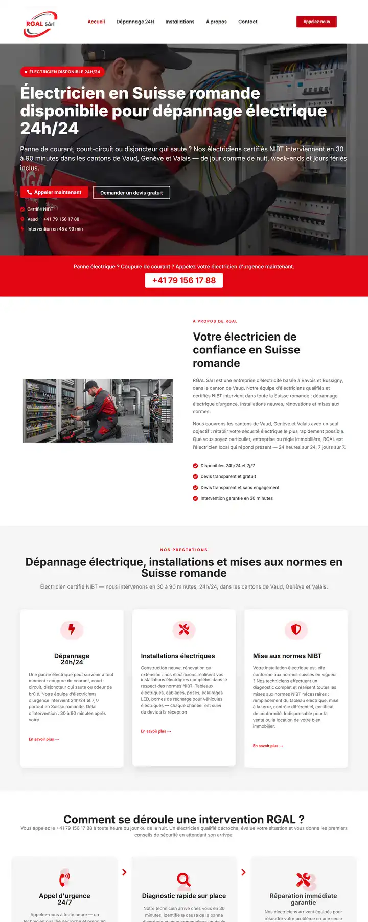 Site web RGAL créé par Promaxis